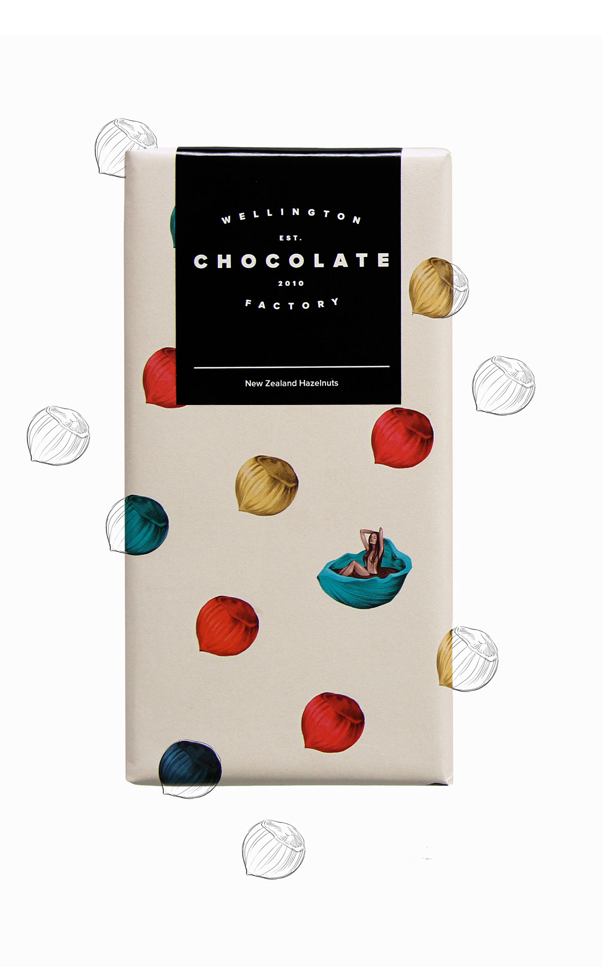 惠灵顿巧克力的巧克力包装设计。(图4)