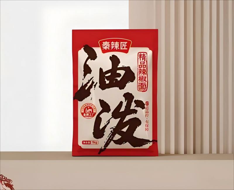陕西油泼辣子品牌秦辣匠logo与包装设计