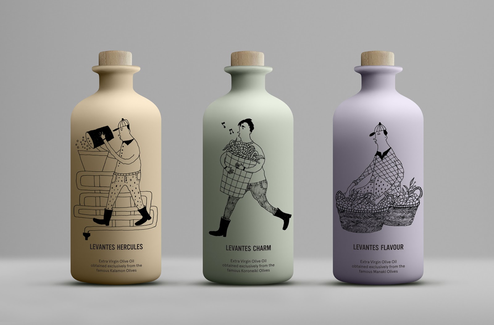 瓶装橄榄油包装设计欣赏(图1)