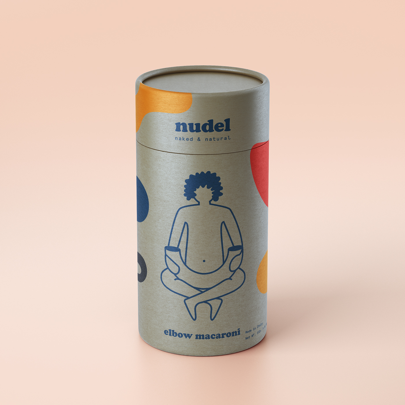 意大利面品牌包装设计 脱光来展示天然成分(图1)
