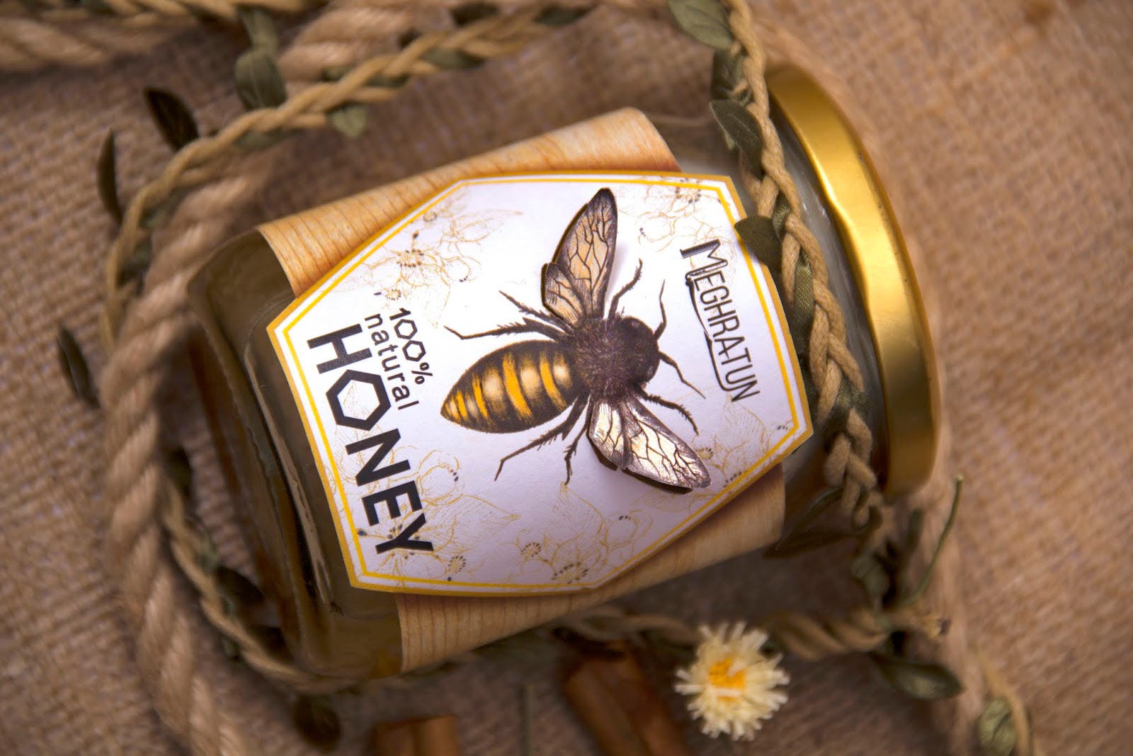 真实逼真的蜂蜜西安四喜品牌包装设计