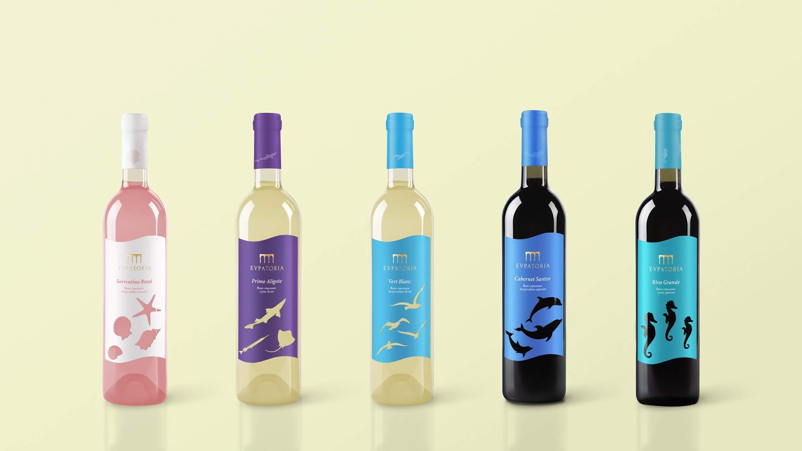 海洋主题葡萄酒西安四喜品牌包装设计
