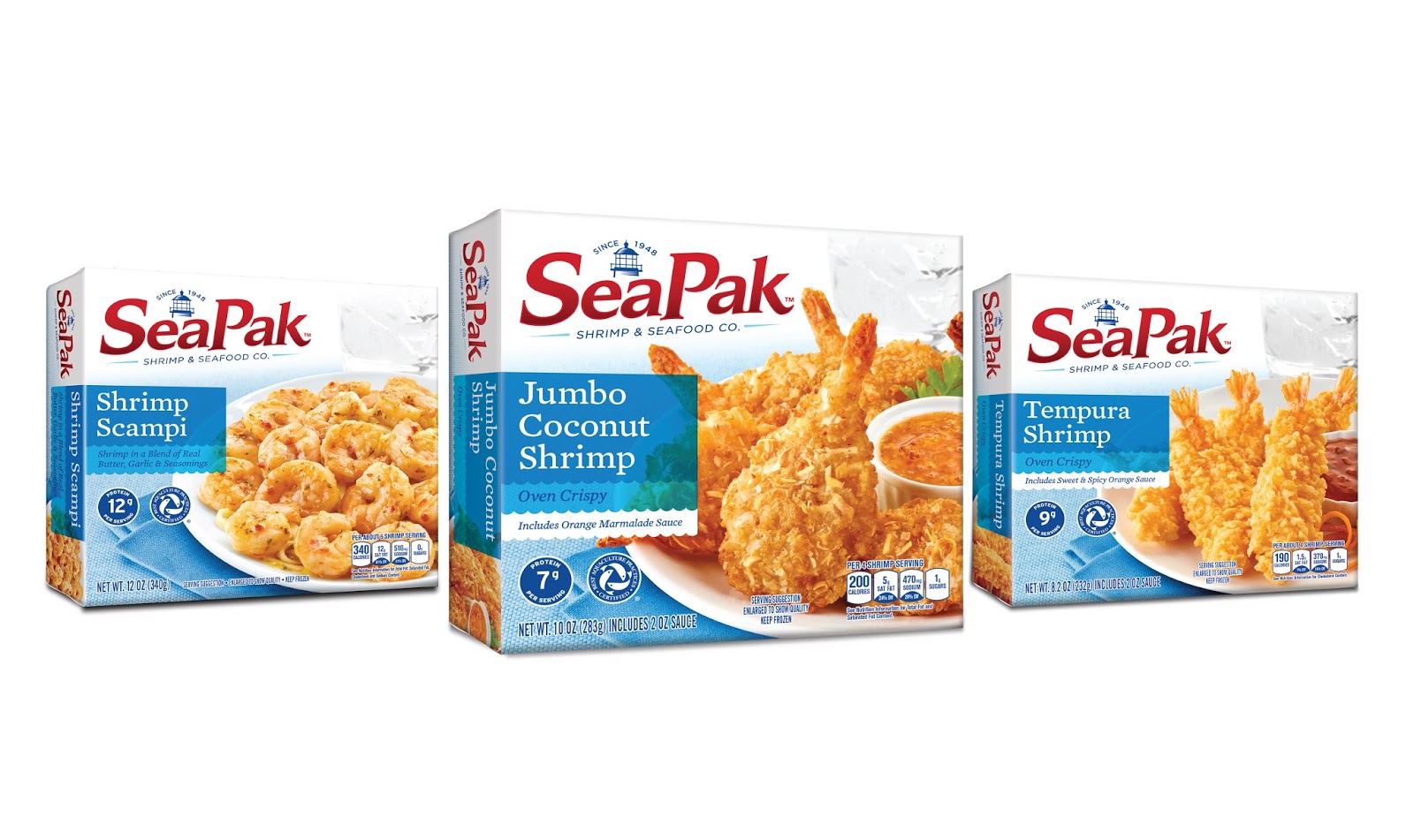 美国速食冷冻海鲜食品包装设计(图2)