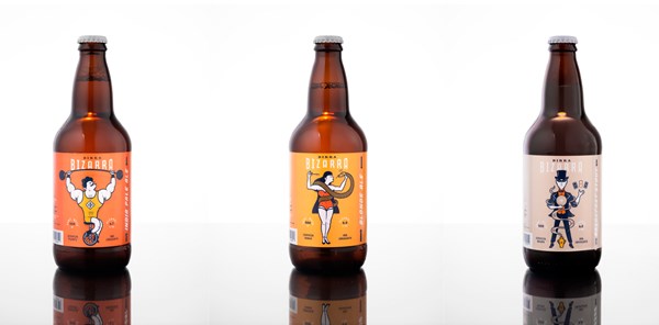 Birra Bizarra是一个马戏团风格的啤酒包装系列(图5)