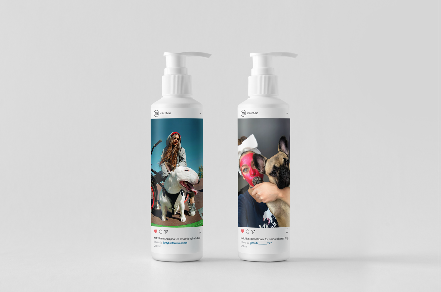 宠物包装设计欣赏洗发水包装设计用宠物包装设计欣赏与主人的照片来做(图3)
