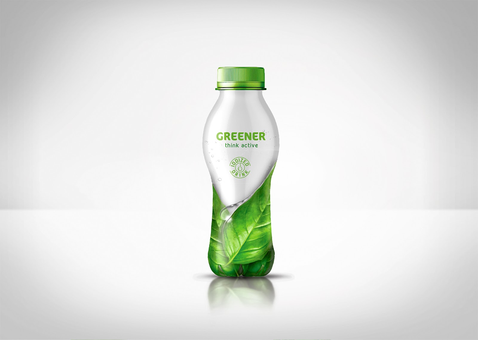 碘化饮料包装设计，绿色是永恒的主题(图1)