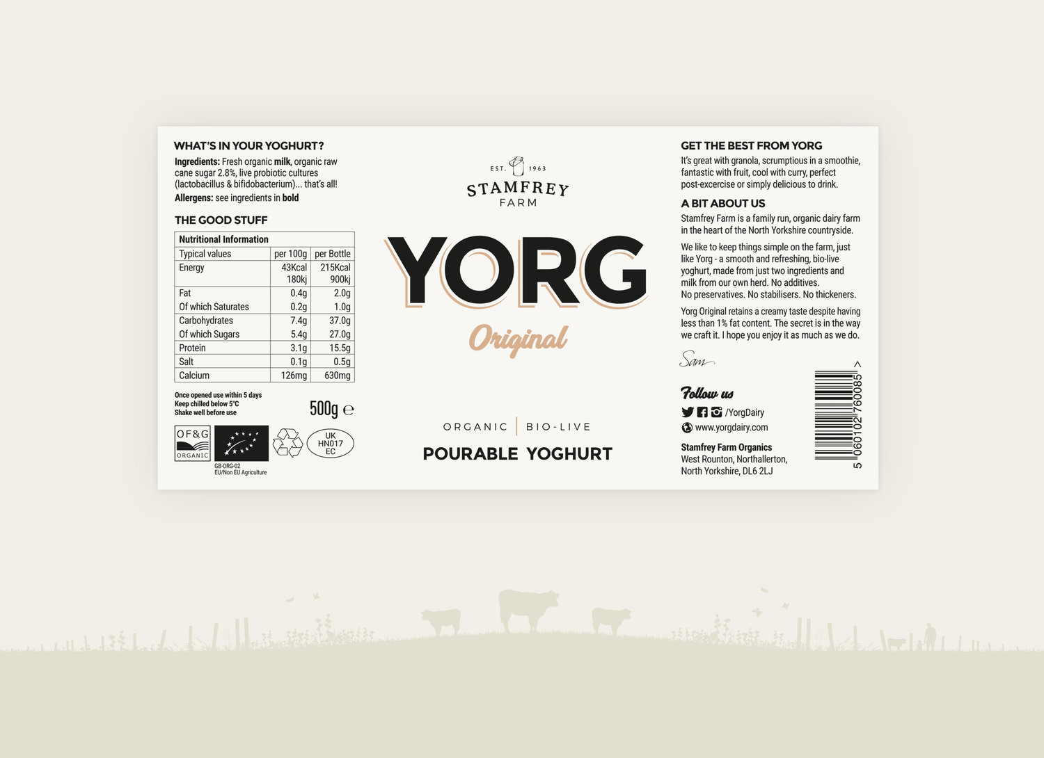 Yorg酸奶产品的品牌和包装设计(图2)