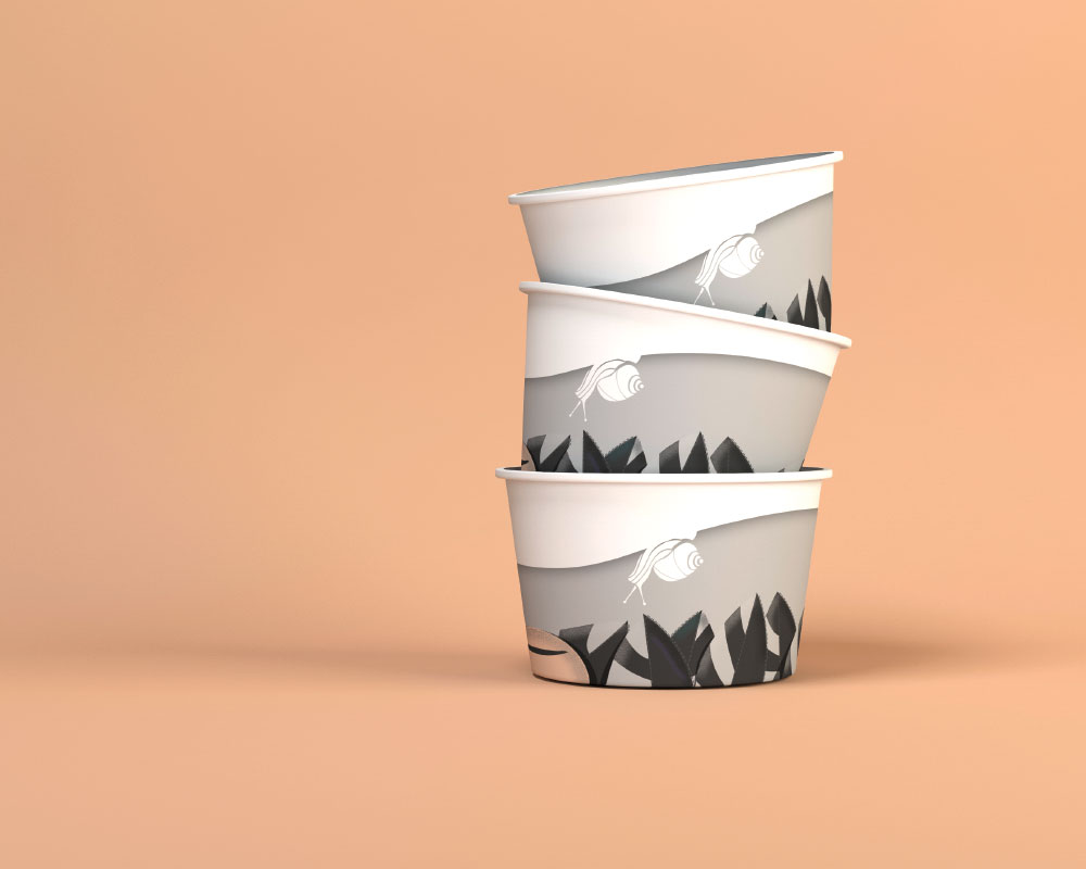 冰激凌咖啡的纸杯包装设计(图4)