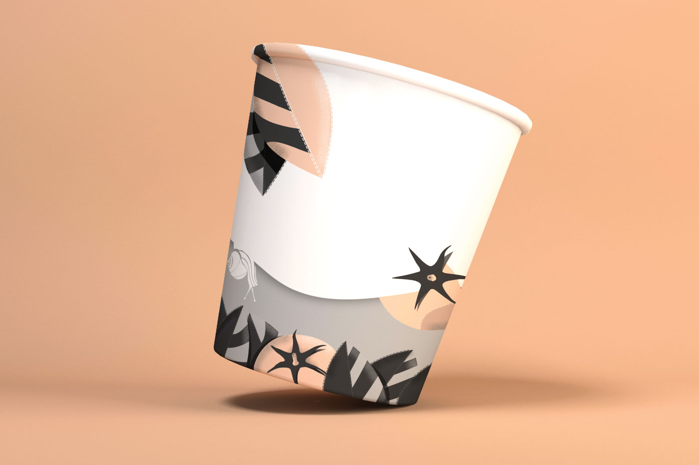 冰激凌咖啡的纸杯包装设计(图8)