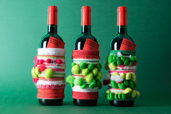 圣诞葡萄酒瓶包装 - 冬季保暖(图3)