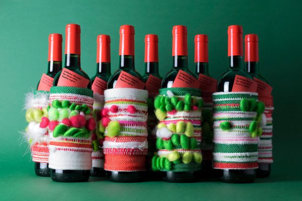 圣诞葡萄酒瓶包装 - 冬季保暖(图2)