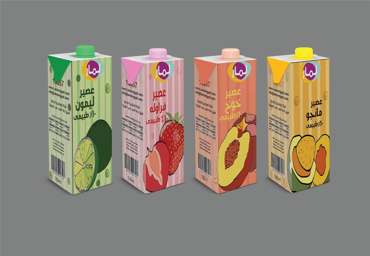 果汁利乐砖包装设计