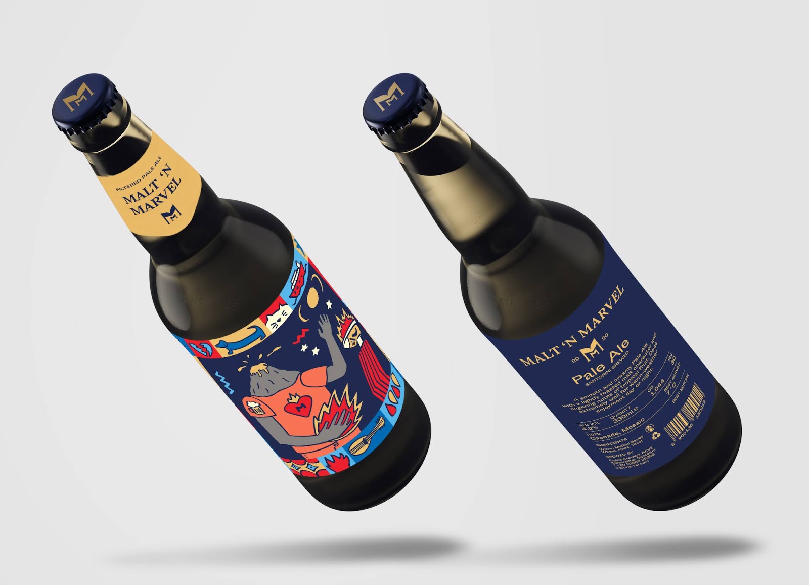 插画形式啤酒包装设计(图4)