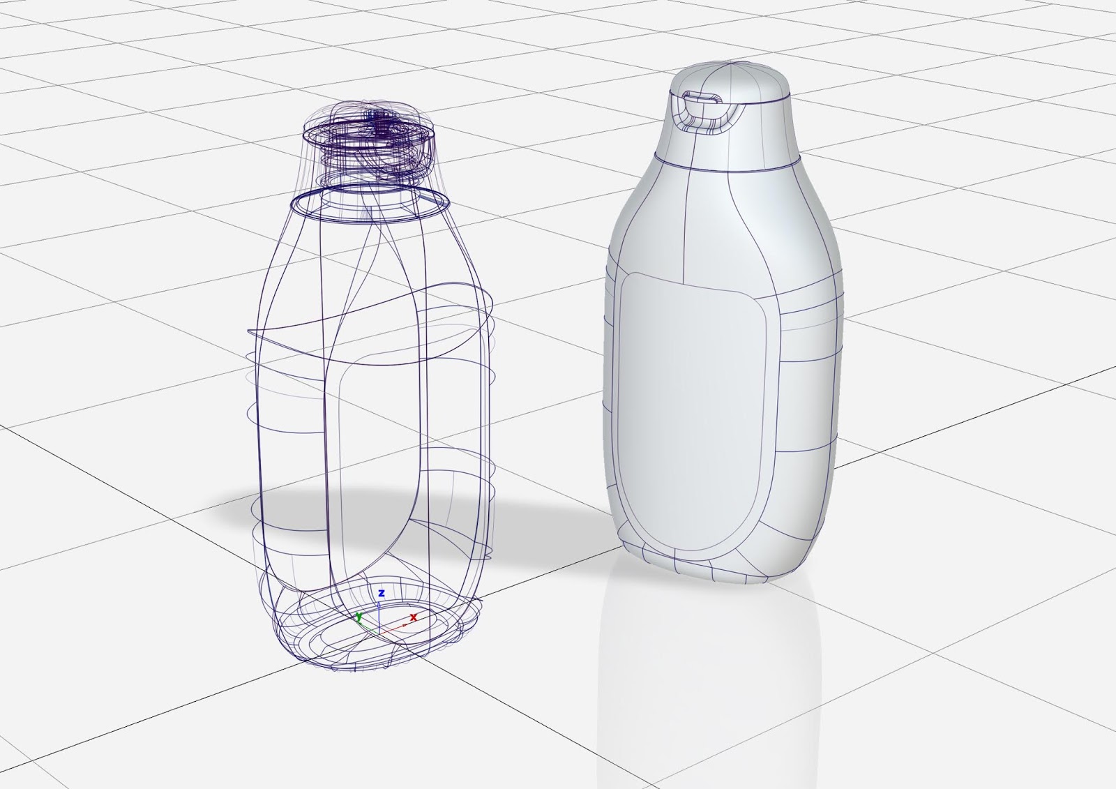 婴儿产品瓶型设计
