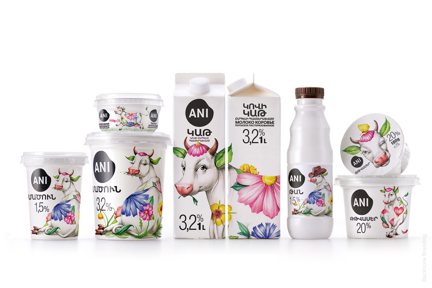 牛奶品牌系列包装设计