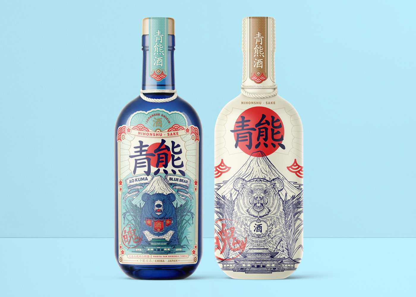 日本传统风格的清酒包装设计(图1) 日本传统风格的清酒包装设计(图1)