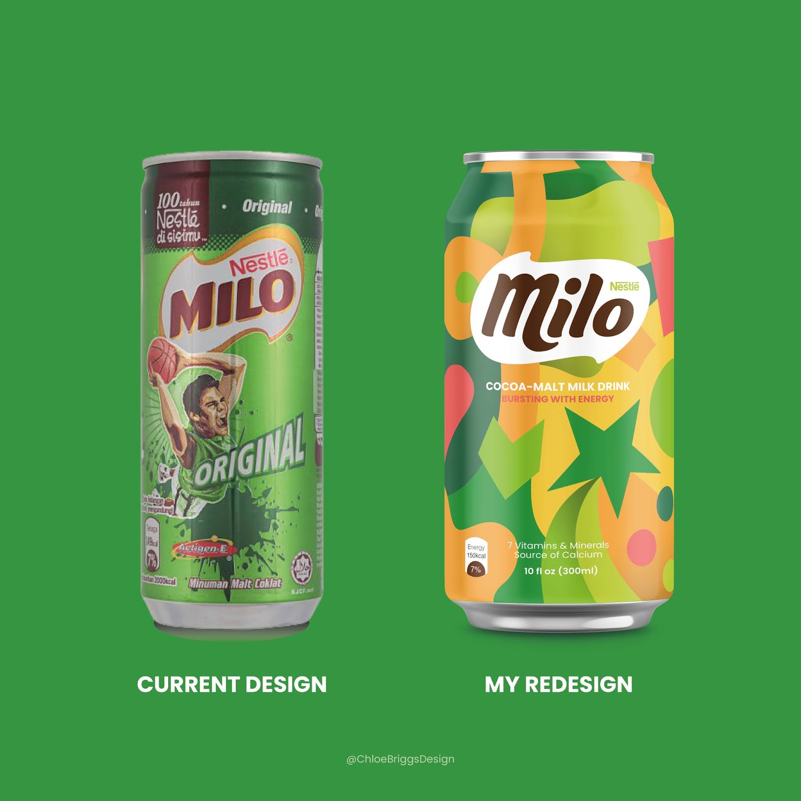 麦芽牛奶饮料包装设计(图1)