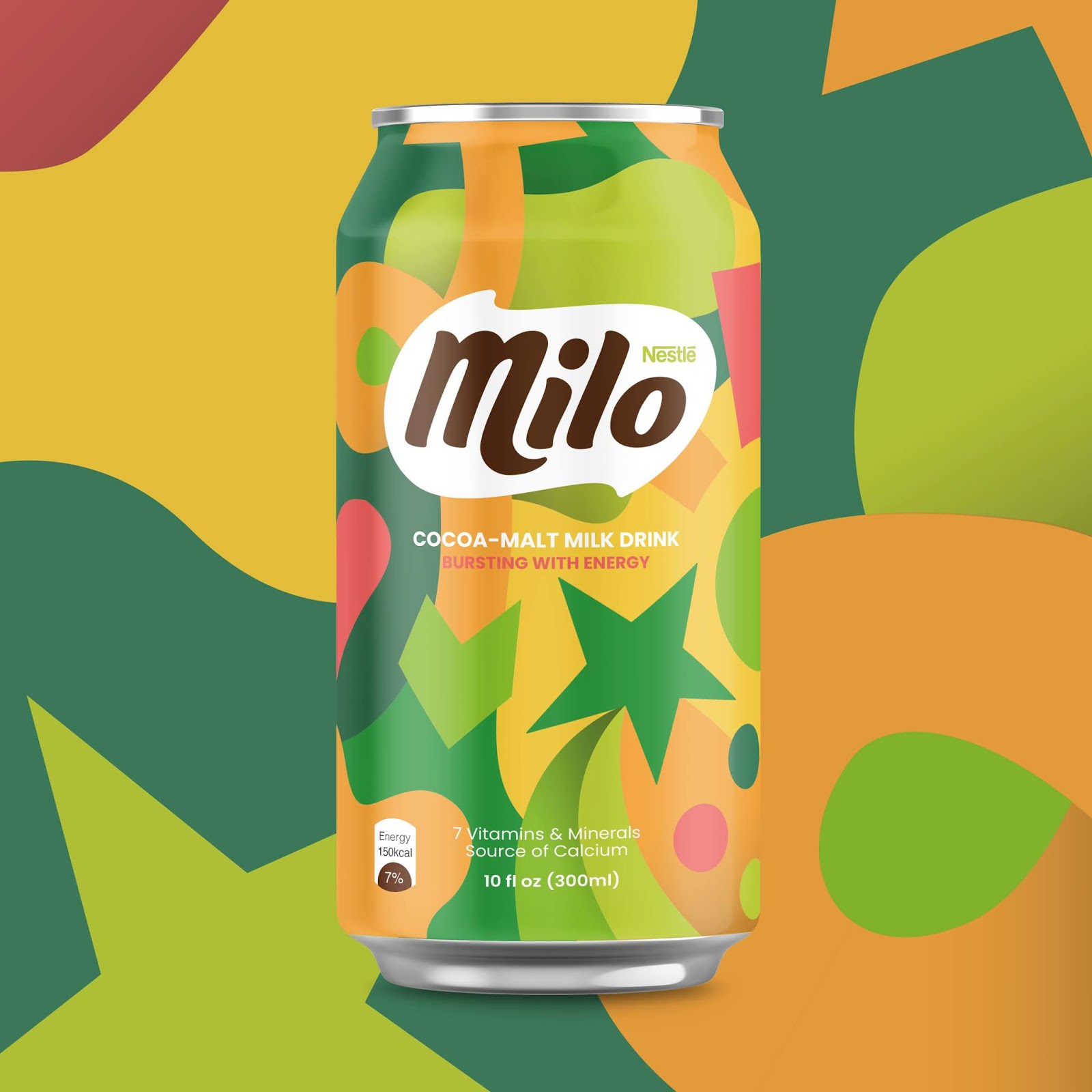 麦芽牛奶饮料包装设计(图2)