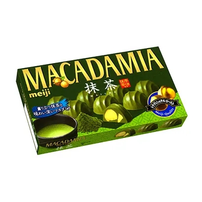 抹茶坚果巧克力产品包装盒这样设计(图1)
