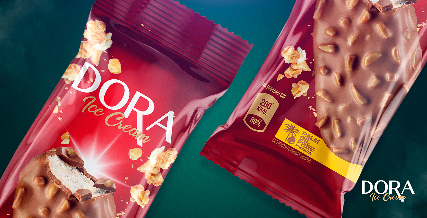 Dora 冰淇淋包装这样设计更好激发顾客的食欲(图3)