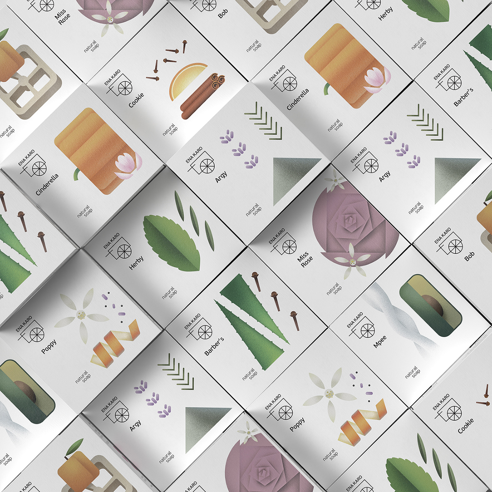 ENA KARO 肥皂和洗浴用品品牌重塑(图5)