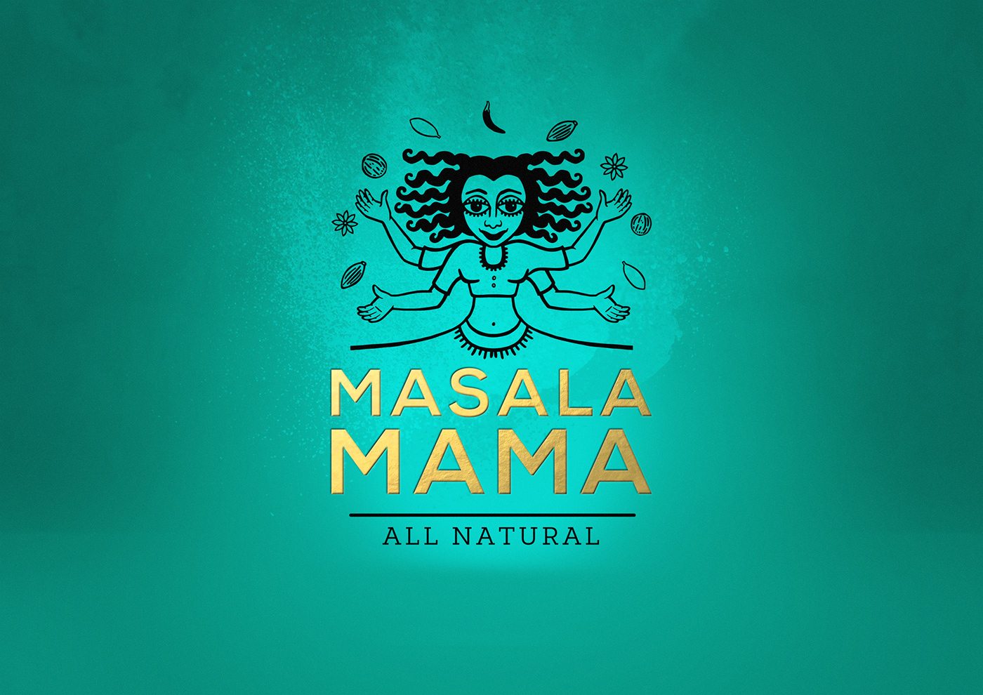 Masala Mama酱料系列包装设计参考(图1)