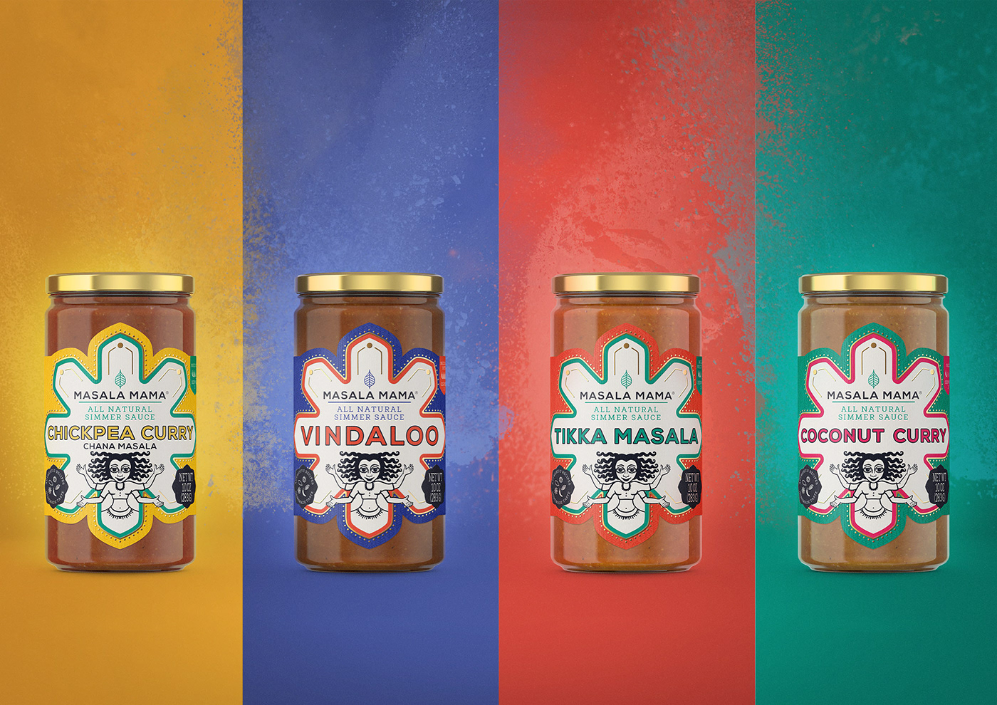 Masala Mama酱料系列包装设计参考(图2)
