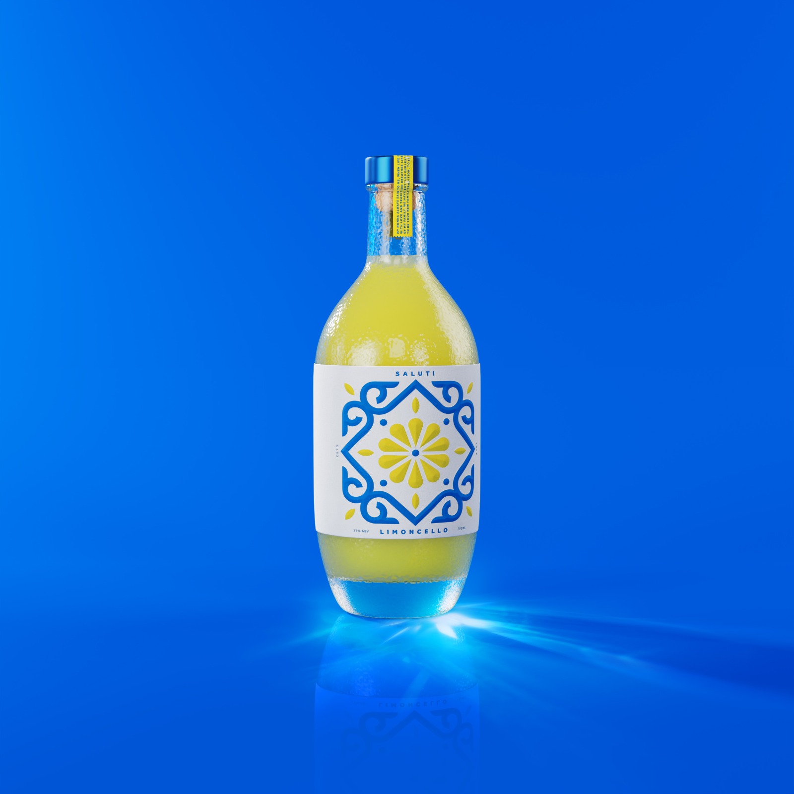 SALUTI开胃柠檬酒现代化包装设计(图1)