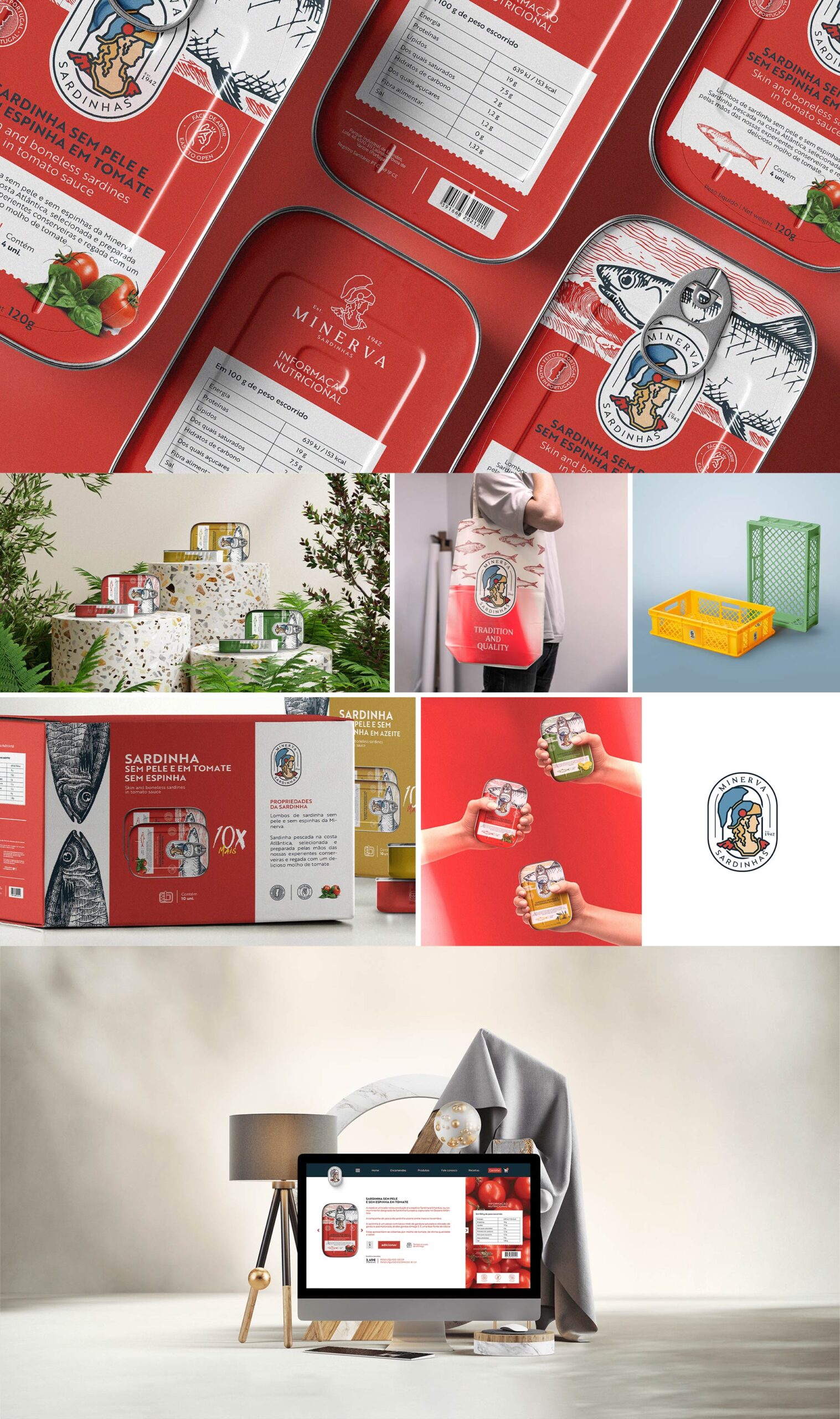 葡萄牙MINERVA鱼罐头食品包装设计参考(图5)