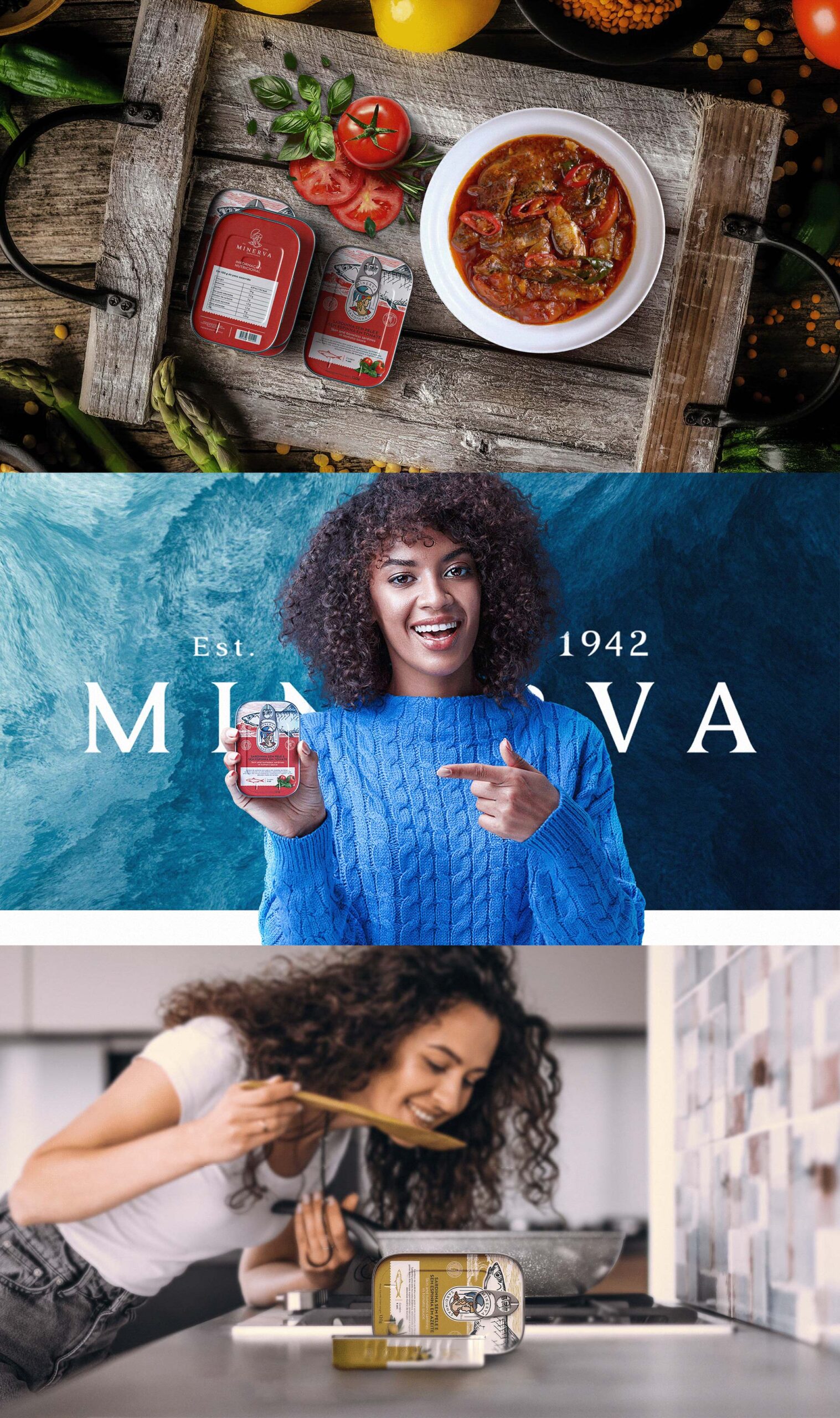 葡萄牙MINERVA鱼罐头食品包装设计参考(图3)