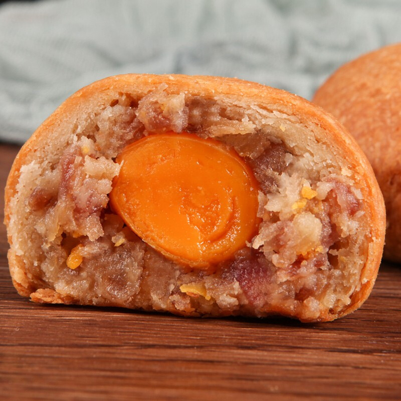 吉慶祥 云腿蛋黄滇式月饼 50g*64袋包装礼盒产品包装创意设计欣赏(图2)