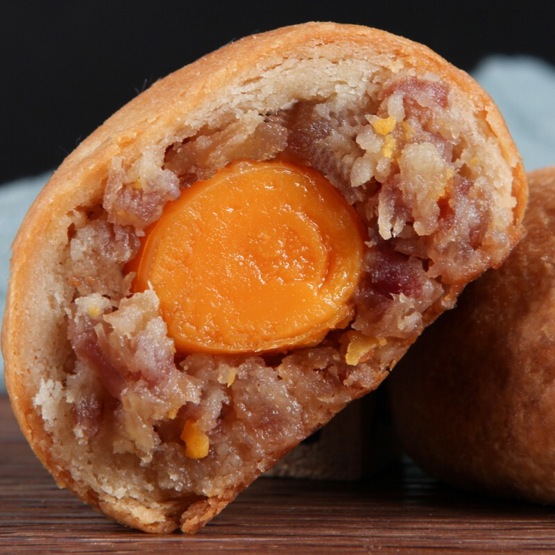 吉慶祥 云腿蛋黄滇式月饼 50g*64袋包装礼盒产品包装创意设计欣赏(图3)