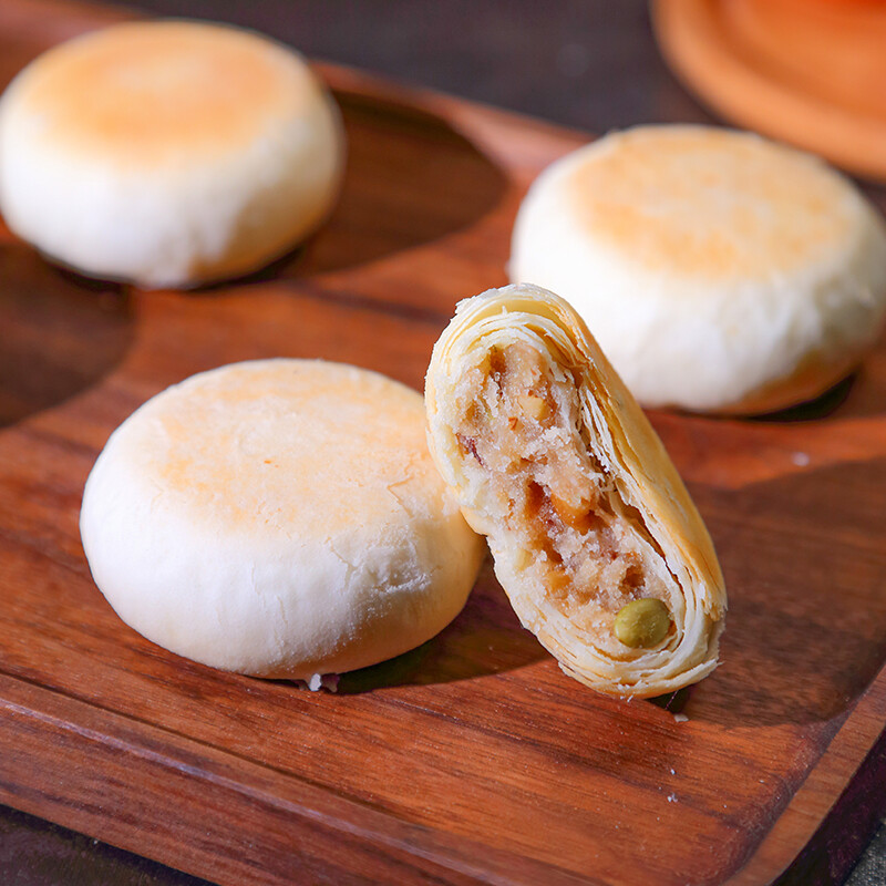秋香 苏式月饼 6饼4味 400g 礼盒装包装礼盒产品包装创意设计欣赏(图3)