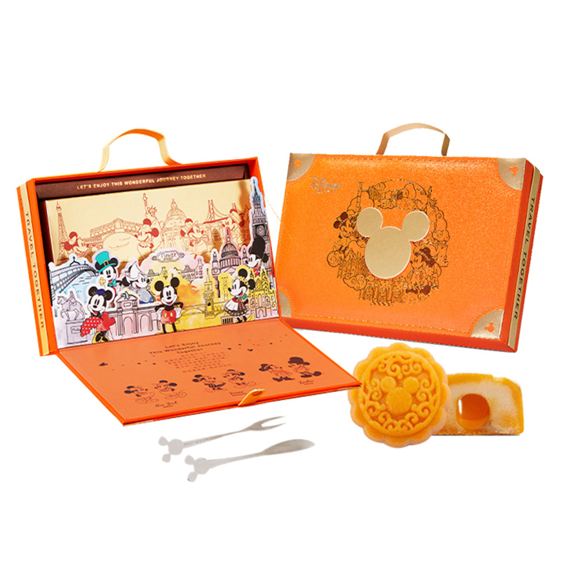 Disney 迪士尼 快乐奇旅月饼 270g 礼盒装包装礼盒产品包装创意设计欣赏(图1)
