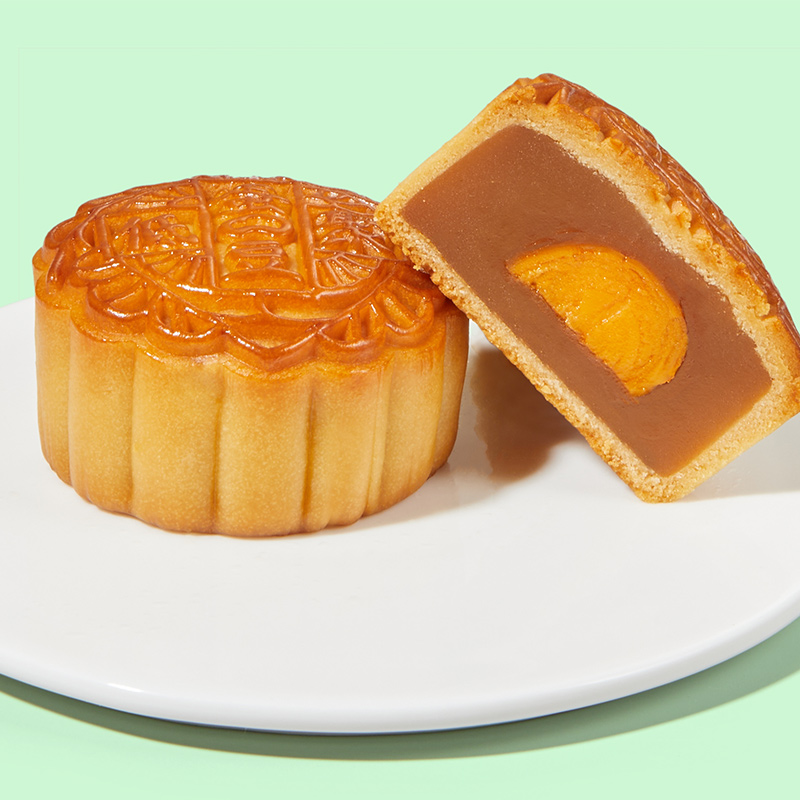 广州酒家 轻怡双式蛋黄广式月饼 6饼2味 540g 礼盒装包装礼盒产品包装创意设计欣赏(图3)