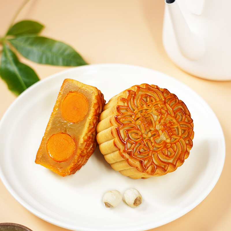 葡记 双黄白莲蓉广式月饼 720g 礼盒装包装礼盒产品包装创意设计欣赏(图3)