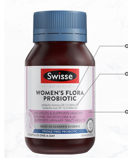swisse 女性益生菌胶囊蔓越莓 专用调理女士  蔓越莓胶囊30粒保健产品包装创意设计欣赏(图2)