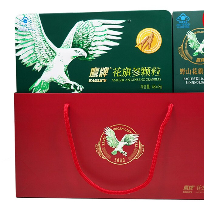 HAWKS 鹰牌 无糖花旗参茶保健产品包装创意设计欣赏(图3)