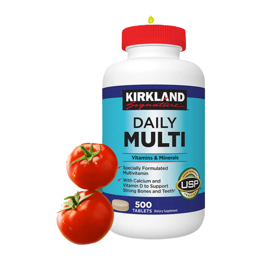 KIRKLAND Signature 科克兰 复合维生素 500粒保健产品包装创意设计欣赏(图3)