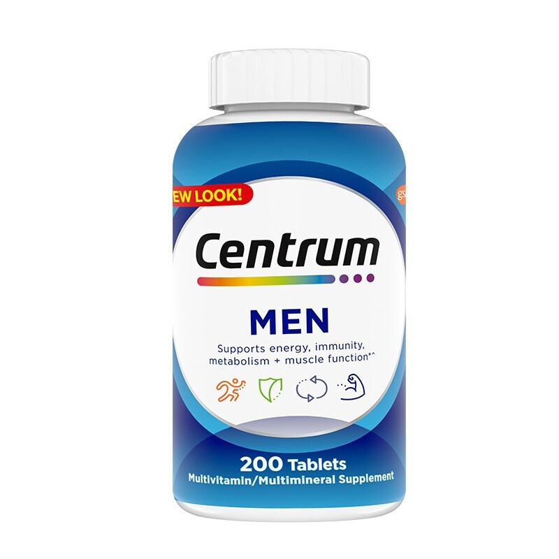 Centrum 善存 男士复合维生素 200粒*2瓶保健产品包装创意设计欣赏(图4)