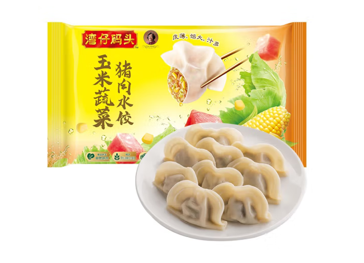 受欢迎的速冻水饺包装袋设计排名作品欣赏(图1)