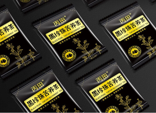 苦荞茶包装袋设计作品欣赏(图1)