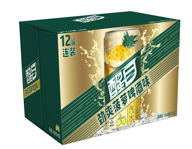 菠萝味啤酒纸箱包装设计作品欣赏(图1)