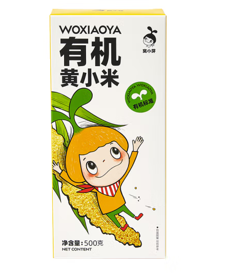儿童有机黄小米包装设计作品欣赏(图1)