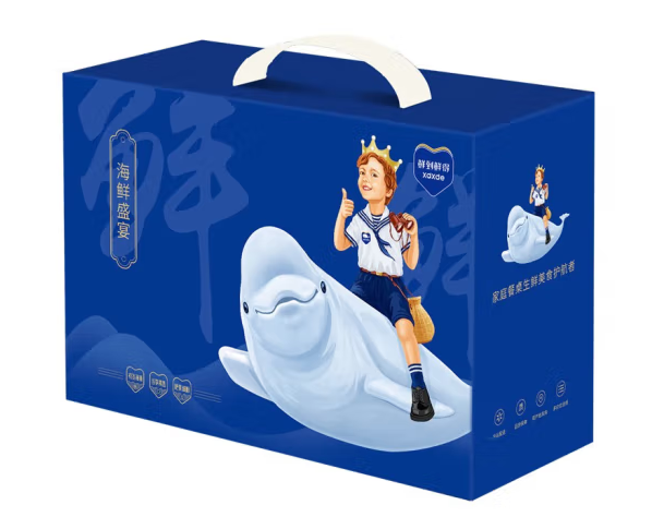 冷冻鲈鱼礼盒包装设计作品欣赏(图1)