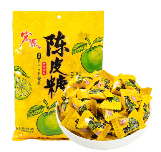 陈皮糖包装袋设计作品欣赏(图1)