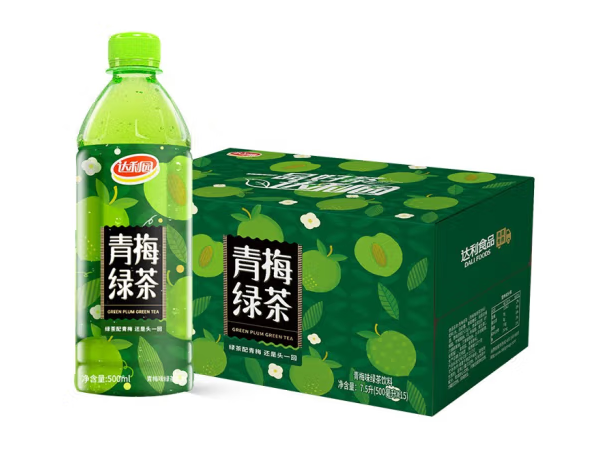 青梅绿茶饮料外包装箱设计作品欣赏(图1)