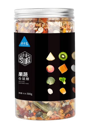 仓鼠果蔬粮包装罐设计欣赏(图1)