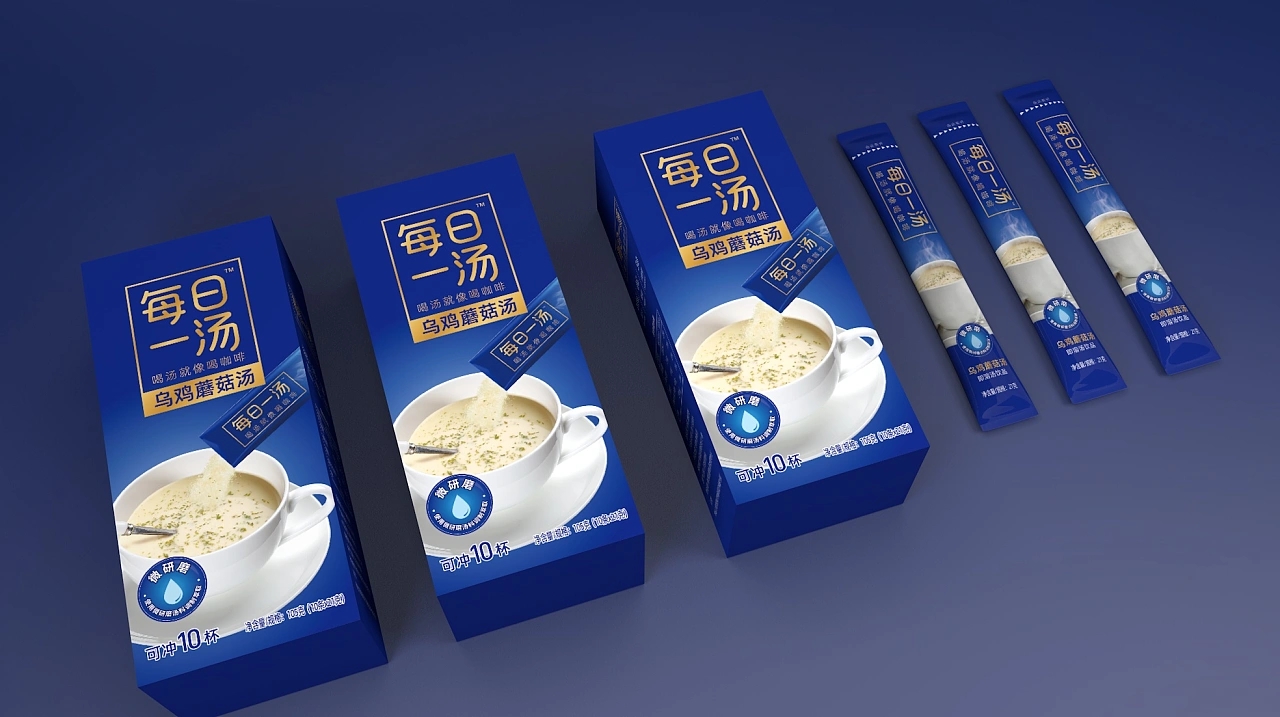 方便美味的速食汤包装设计欣赏(图1)