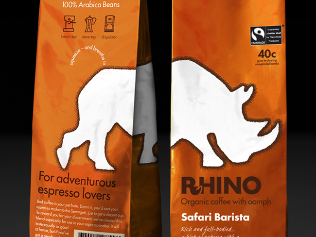 犀牛咖啡包装设计(图1)